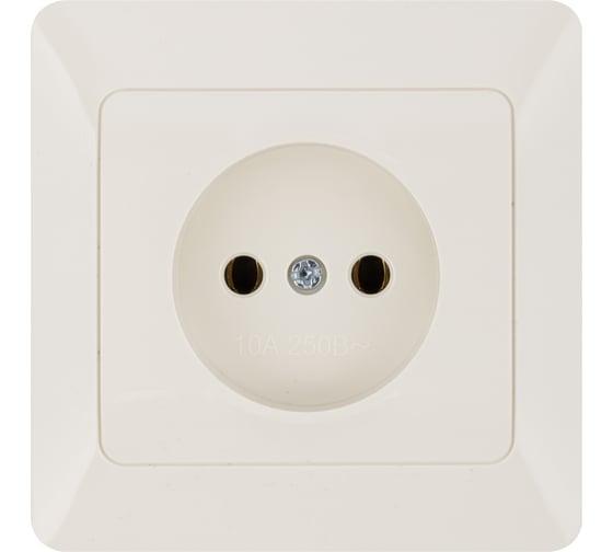 Розетка слоновая кость, 10А 250В серия "Ильмень" TDM ELECTRIC SQ1823-0109
