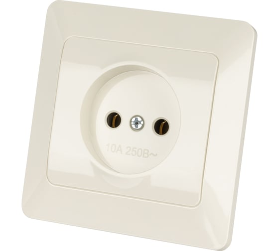 Розетка TDM ELECTRIC 2П 10А 250В слоновая кость Ильмень SQ1823-0109