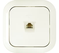 Телефонная розетка Bylectrica серия ГАРМОНИЯ, ТР4-020 бежевый