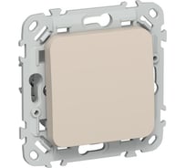 Выключатель 1-клавишный перекрестный IEK FLITE 10А ВС71-1-0-ФлЛ льняной FI-V13-0-10-K88