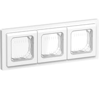 Рамка 3-местная IEK FLITE IP55 Рпро-3-55-ФлБ белый FI-M30-32-55-K01