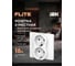 Розетка 2-я IEK FLITE с заземляющим контактом, со шторками, б/к, 16А РСш12-1-К-ФлБ белый FI-R24C-16-1-K01 2