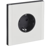 Розетка IEK FORTE&PIANO с заземлением, защитные шторки, безвинтовое крепление, 16А FP213M белый FP-R14-16-1-M-K01