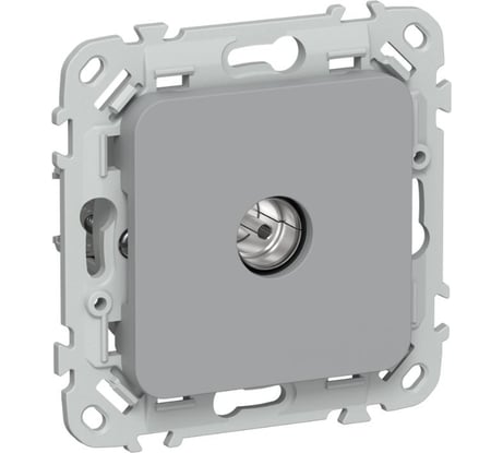 Розетка IEK FLITE TV экранированная, оконечная тип M РТВм-1-1-1-ФлС серый FI-A13-O-K03