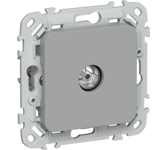 Розетка IEK FLITE TV экранированная, оконечная тип M РТВм-1-1-1-ФлС серый FI-A13-O-K03