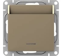 Механизм выключателя EKF карточный, с подсветкой, шампань Эпика UP1-SWC-card
