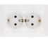 Двойная розетка TDM ELECTRIC 2П+З 16А 250В белая Ильмень SQ1823-0012 1