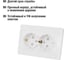 Двойная розетка TDM ELECTRIC 2П+З с защитными шторками 16А 250В белая Ильмень SQ1823-0016 4