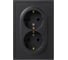 Розетка ЭРА Galaxy 15-2104-05 с заземлением двойная 2X2P+E Schuko 16А-250В IP20 антрацит Б0070685 2