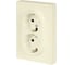 Розетка ЭРА Galaxy 15-2104-02 с заземлением двойная 2X2P+E Schuko 16А-250В IP20 слоновая кость Б0070679 3