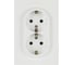 Розетка ЭРА Galaxy 15-2104-08 с заземлением двойная 2X2P+E Schuko 16А-250В IP20 белый матовый Б0070691 2