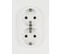 Розетка ЭРА Arktik 16-2104-01 двойная с заземлением 2X2P+E Schuko 16А-250В белый Б0070444 1