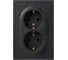 Розетка ЭРА Galaxy 15-2105-05 с заземлением двойная 2X2P+E Schuko со шторками IP20 16А-250В антрацит Б0070705 2