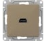 Механизм розетки EKF Эпика HDMI, шампань UP1-SOC-HDMI 1