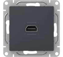 Механизм розетки EKF Эпика HDMI, графит UP1-SOG-HDMI