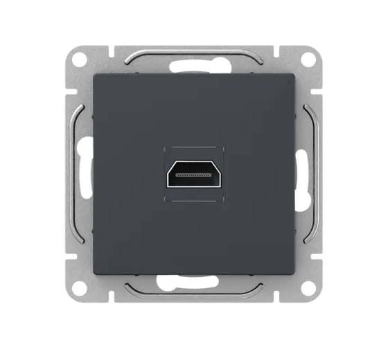 Механизм розетки EKF Эпика HDMI, графит UP1-SOG-HDMI