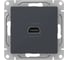 Механизм розетки EKF Эпика HDMI, графит UP1-SOG-HDMI 1