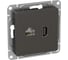 Механизм розетки EKF Эпика HDMI+RJ45 (cat5), мокко UP1-SOM-HDMI-RJ45 2