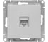 Механизм розетки EKF Эпика RJ45 (cat6), алюминий UP1-SOA-RJ45-6 2