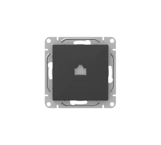 Механизм розетки EKF Эпика RJ45 (cat6), чёрный UP1-SOB-RJ45-6