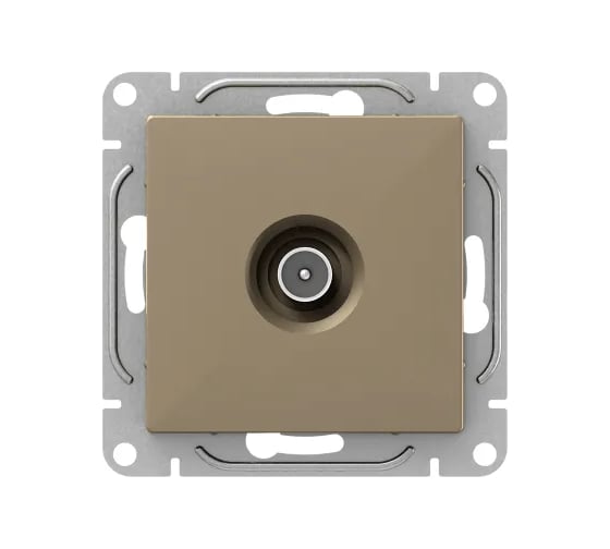 Механизм розетки EKF Эпика TV, проходная, шампань UP1-SOC-TV-2