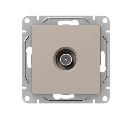 Механизм розетки EKF Эпика TV, проходная, кремовый UP1-SOI-TV-2