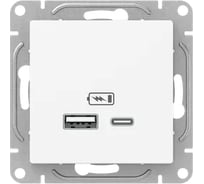 Механизм розетки EKF Эпика USB-A+С, кремовый UP1-SOI-USBA-USBC