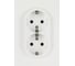 Розетка ЭРА Arktik 16-2104-08 двойная с заземлением 2X2P+E Schuko 16А-250В белый матовый Б0070451 1