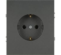 Розетка ЭРА Arktik 16-2102-06 с заземлением 2P+E Schuko со шторками 16А-250В графит Б0070429