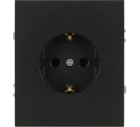 Розетка ЭРА Arktik 16-2102-05 с заземлением 2P+E Schuko со шторками 16А-250В антрацит Б0070428