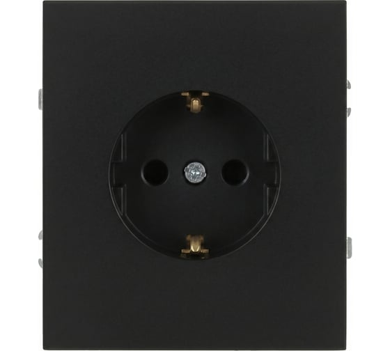 Розетка ЭРА Arktik 16-2102-05 с заземлением 2P+E Schuko со шторками 16А-250В антрацит Б0070428