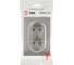 Розетка ЭРА Arktik 16-2105-07 двойная с заземлением 2X2P+E Schuko со шторками 16А-250В титан Б0070460 5