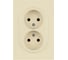 Розетка ЭРА Arktik 16-2107-02 без заземления двойная 2X2P 16А-250В слоновая кость Б0071682 1