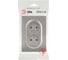 Розетка ЭРА Arktik 16-2107-07 без заземления двойная 2X2P 16А-250В титан Б0071687 5
