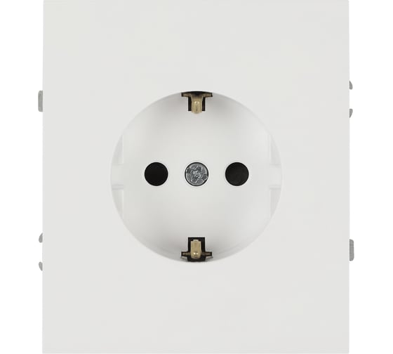 Розетка ЭРА Arktik 16-2102-08 с заземлением 2P+E Schuko со шторками 16А-250В белый матовый Б0070431
