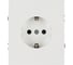 Розетка ЭРА Arktik 16-2102-08 с заземлением 2P+E Schuko со шторками 16А-250В белый матовый Б0070431 1