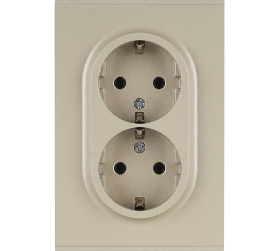 Розетка ЭРА Arktik 16-2104-04 двойная с заземлением 2X2P+E Schuko 16А-250В шампань Б0070447