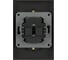 Розетка ЭРА Arktik 16-2107-05 без заземления двойная 2X2P 16А-250В антрацит Б0071685 4