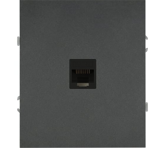 Розетка ЭРА Arktik 16-3107-06 информационная RJ45 графит Б0070479