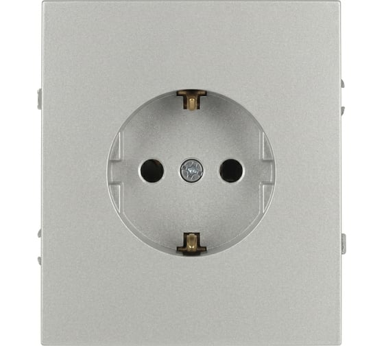 Розетка ЭРА Arktik 16-2102-03 с заземлением 2P+E Schuko со шторками 16А-250В алюминий Б0070426
