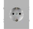 Розетка ЭРА Arktik 16-2102-03 с заземлением 2P+E Schuko со шторками 16А-250В алюминий Б0070426 2