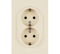Розетка ЭРА Arktik 16-2104-02 двойная с заземлением 2X2P+E Schuko 16А-250В слоновая кость Б0070445