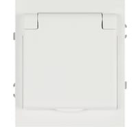 Розетка ЭРА Arktik 16-2103-08 с заземлением 2P+E Schuko со шторками с крышкой 16А-250В белый матовый Б0070441