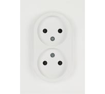 Розетка ЭРА Arktik 16-2107-08 без заземления двойная 2X2P 16А-250В белый матовый Б0071688