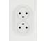 Розетка ЭРА Arktik 16-2107-08 без заземления двойная 2X2P 16А-250В белый матовый Б0071688 1