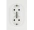 Розетка ЭРА Arktik 16-2105-01 двойная с заземлением 2X2P+E Schuko со шторками 16А-250В белый Б0070454 1