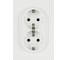 Розетка ЭРА Arktik 16-2105-01 двойная с заземлением 2X2P+E Schuko со шторками 16А-250В белый Б0070454 2