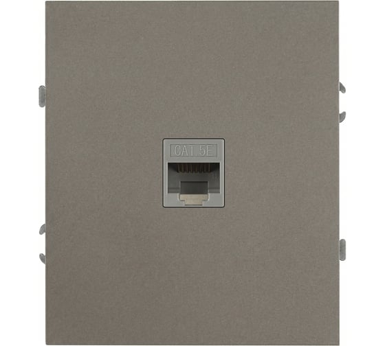 Розетка ЭРА Arktik 16-3107-07 информационная RJ45 титан Б0070480