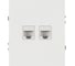 Розетка ЭРА Arktik 16-3108-01 информационная двойная 2XRJ45 белый Б0070484 5
