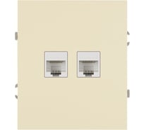Розетка ЭРА Arktik 16-3108-02 информационная двойная 2XRJ45 слоновая кость Б0070485